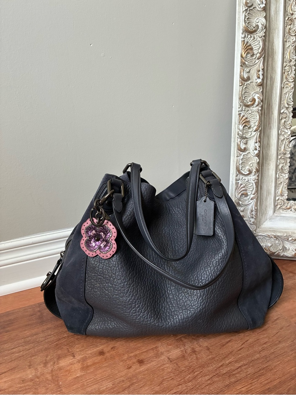 Coach Edie 42 Suede Leather Shoulder Bag, 20334